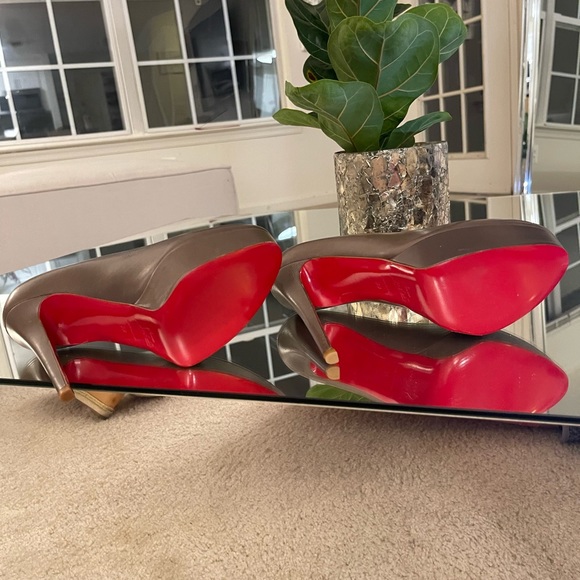 Christian Louboutin Black Leather Fast Plato Platform Booties size 39 - Picture 15 of 17